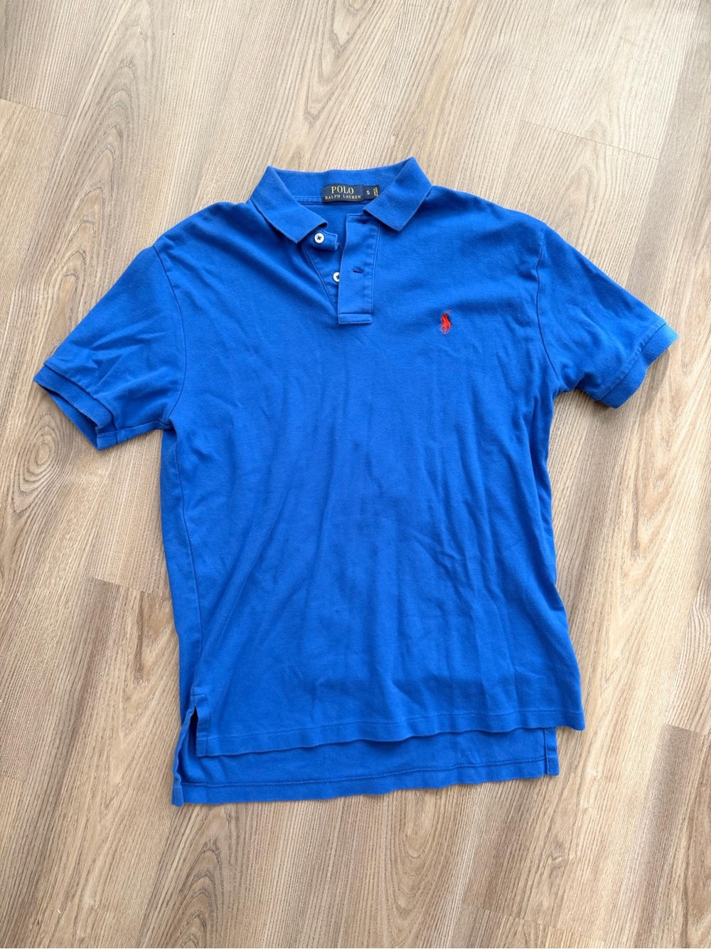 Polo by Ralph Lauren Men's Blue Polo Shirt Size S